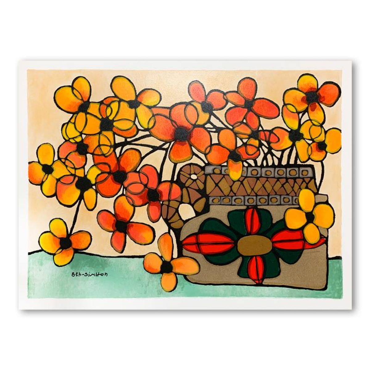 Avi Ben Simhon, "Autumn" Hand Signed Limited Edition Serigraph on Paper with Letter of Authenticity.