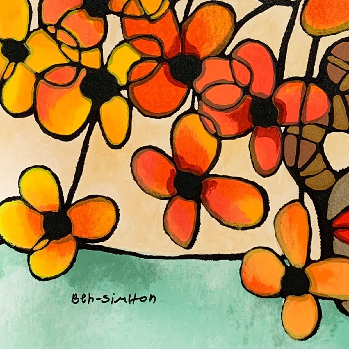 Avi Ben Simhon, "Autumn" Hand Signed Limited Edition Serigraph on Paper with Letter of Authenticity.