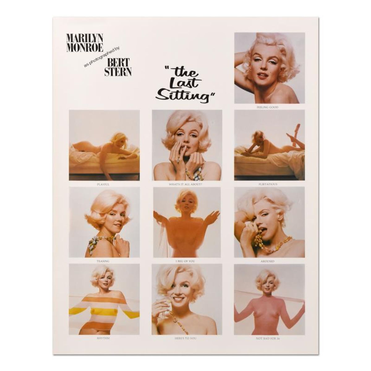 Bert Stern (1922-2013), "The Last Sitting (Montage)" Poster on Paper from the Edward Weston Collection with Letter of Authenticity