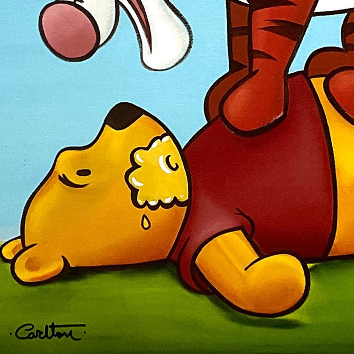 Trevor Carlton & Stephen Reis, "Don't Cry Over Spilt Honey" Limited Edition on Canvas from Disney Fine Art, Numbered and Hand Signed by both Artists with Letter of Authenticity