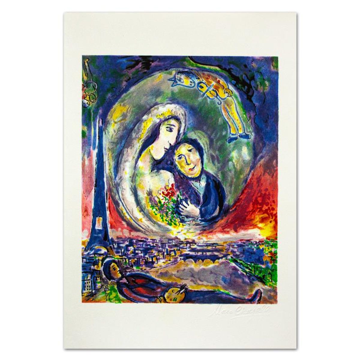 Marc Chagall (1887-1985), "Le Songe" Limited Edition Lithograph with Letter of Authenticity.
