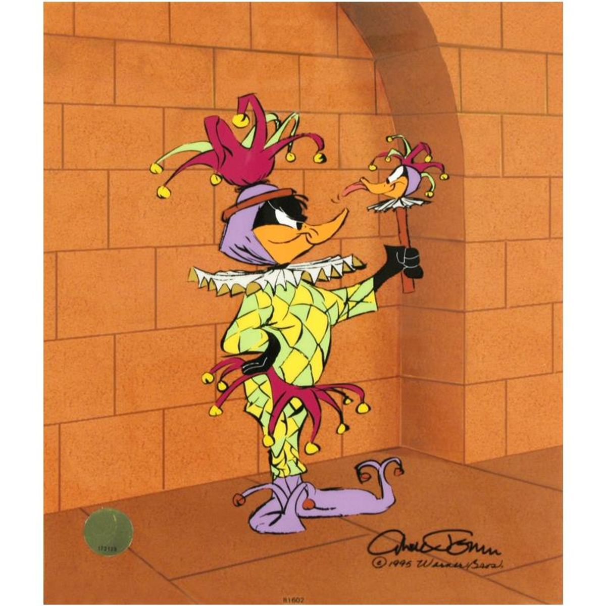 Chuck Jones (1912-2002), "Rude Jester" Hand Signed Limited Edition Animation Cel with Hand Painted Color; Certificate of Authenticity.