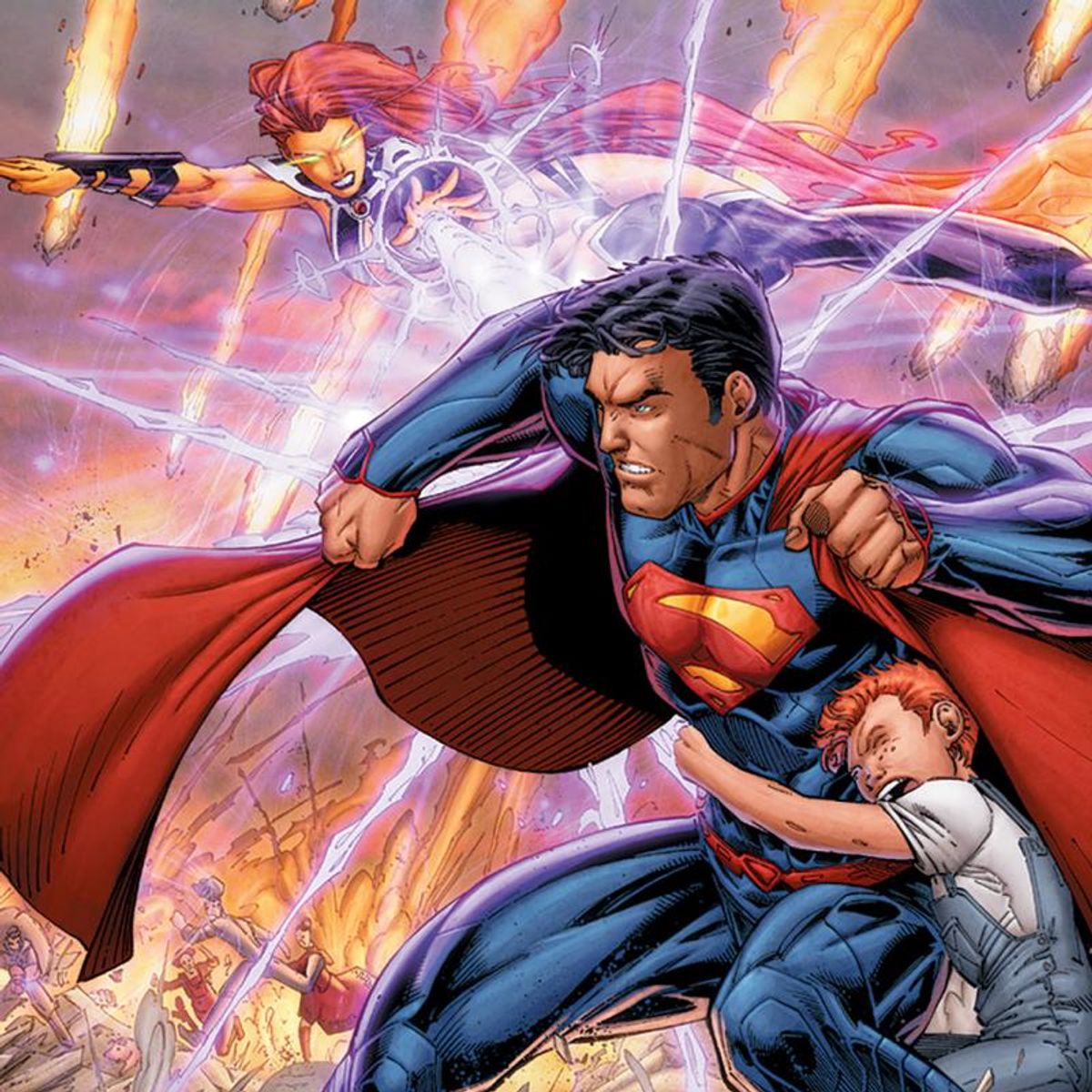 DC Comics, "Superman #29" Numbered Limited Edition Giclee on Canvas by Brett Booth with COA.