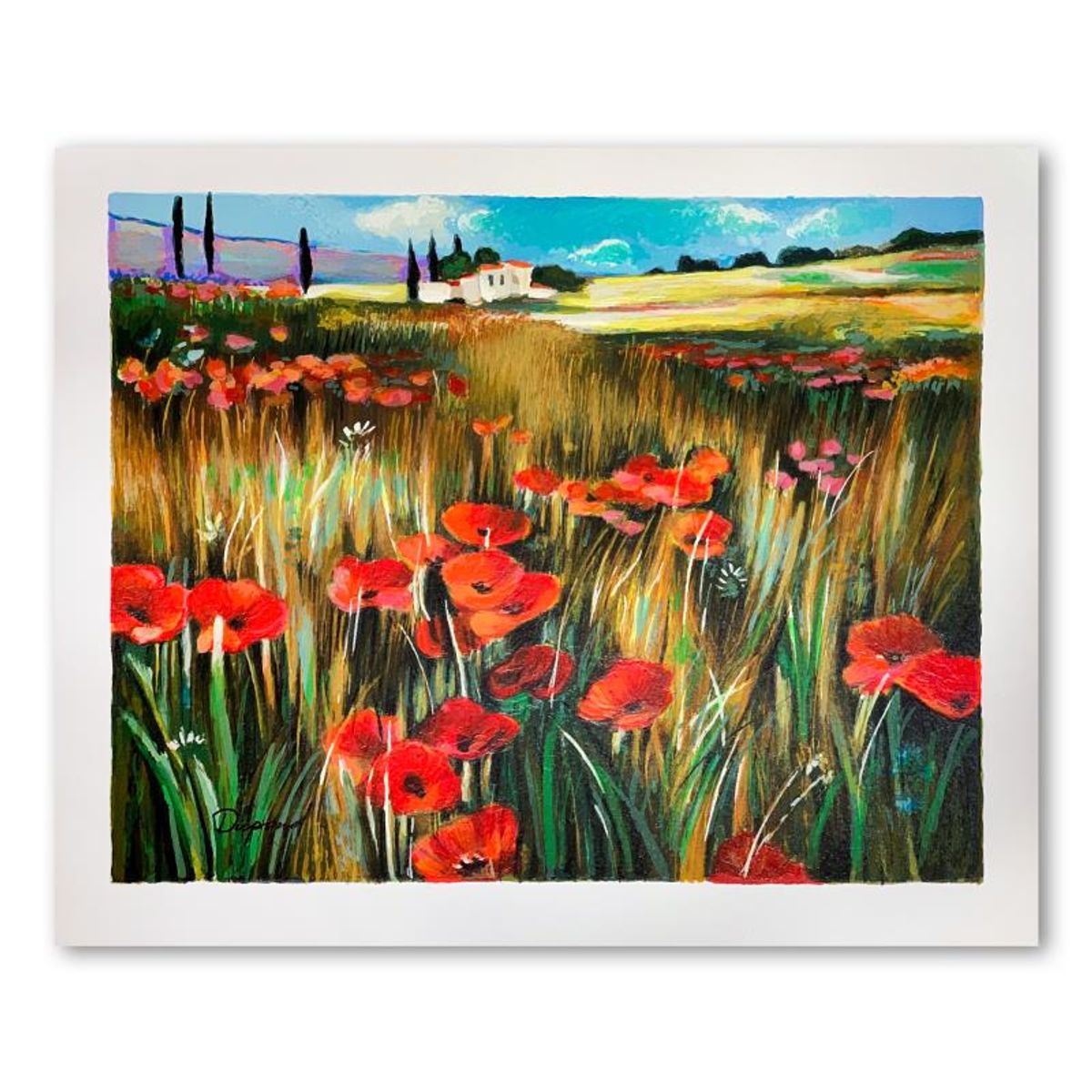 Yuri Dupond, Hand Signed Limited Edition Serigraph on Paper with Letter of Authenticity.