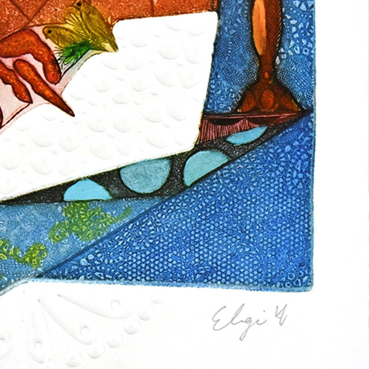 Amram Ebgi, "Chupa" Limited Edition Lithograph, Numbered and Hand Signed with Letter of Authenticity.