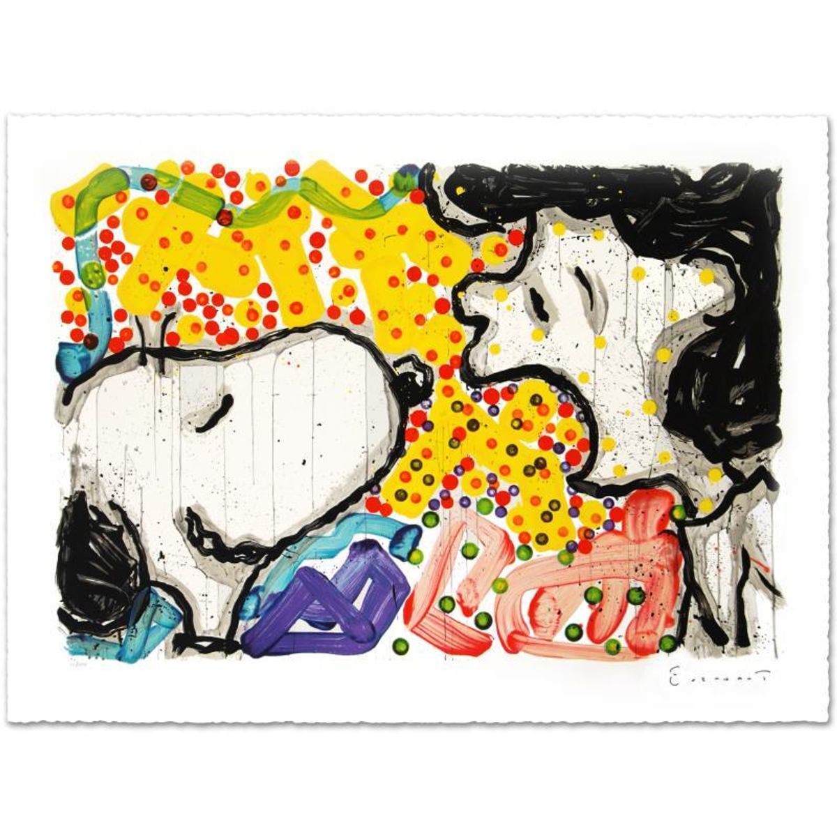 Tom Everhart, "Drama Queen" Hand Signed Limited Edition Hand Pulled Original Lithograph with Certificate of Authenticity.