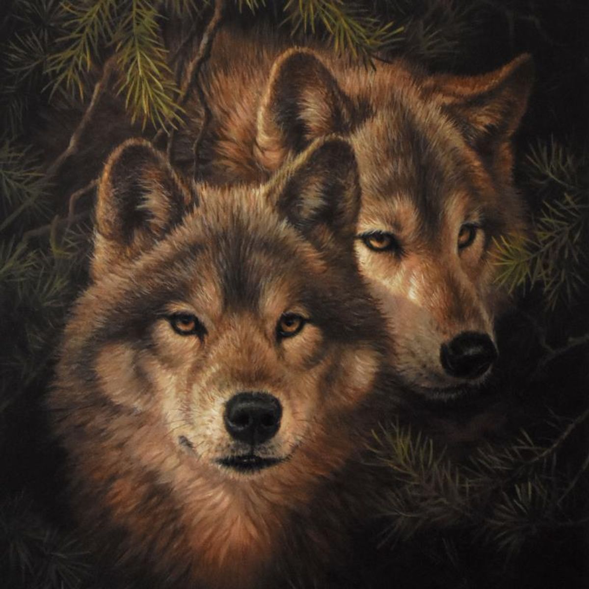 Larry Fanning (1938-2014), "Timber Mates" Limited Edition Lithograph, Numbered and Hand Signed with Letter of Authenticity.