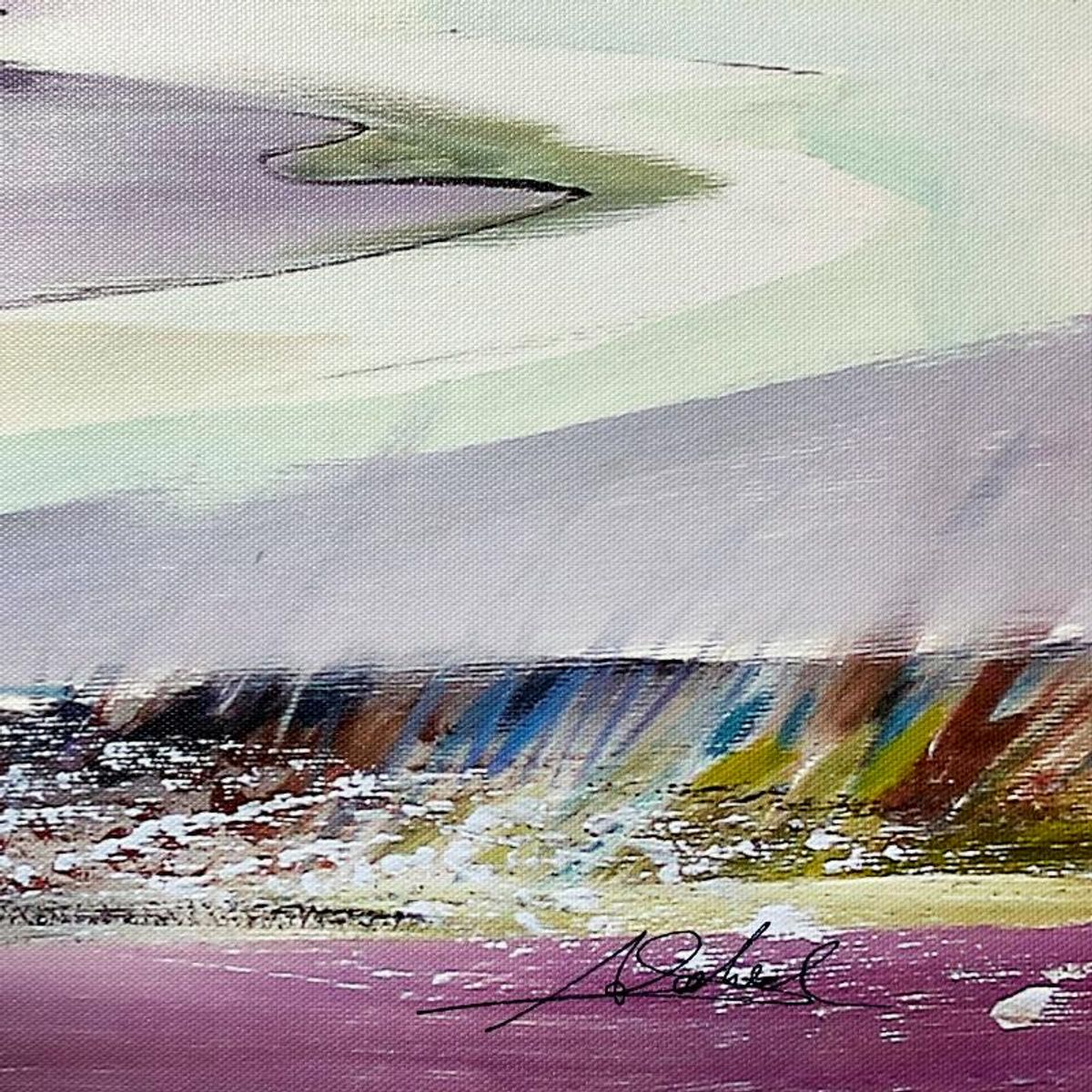 Alfred Gockel, "Seaview" Hand Signed Limited Edition on Canvas with Letter of Authenticity.