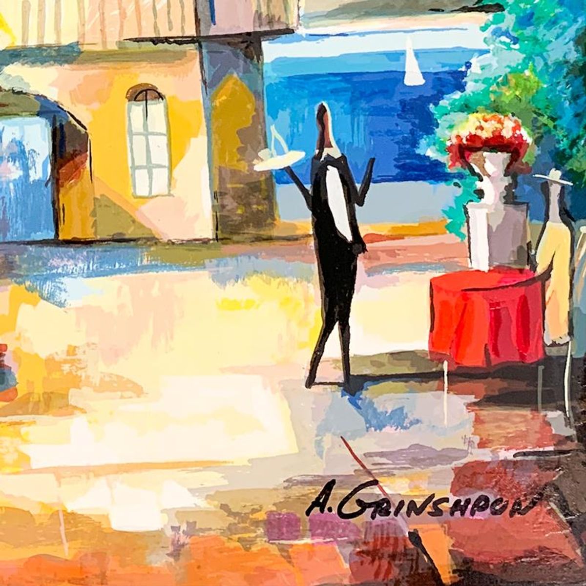 Alex Grinshpun, Hand Signed Limited Edition Serigraph on Board with Letter of Authenticity.