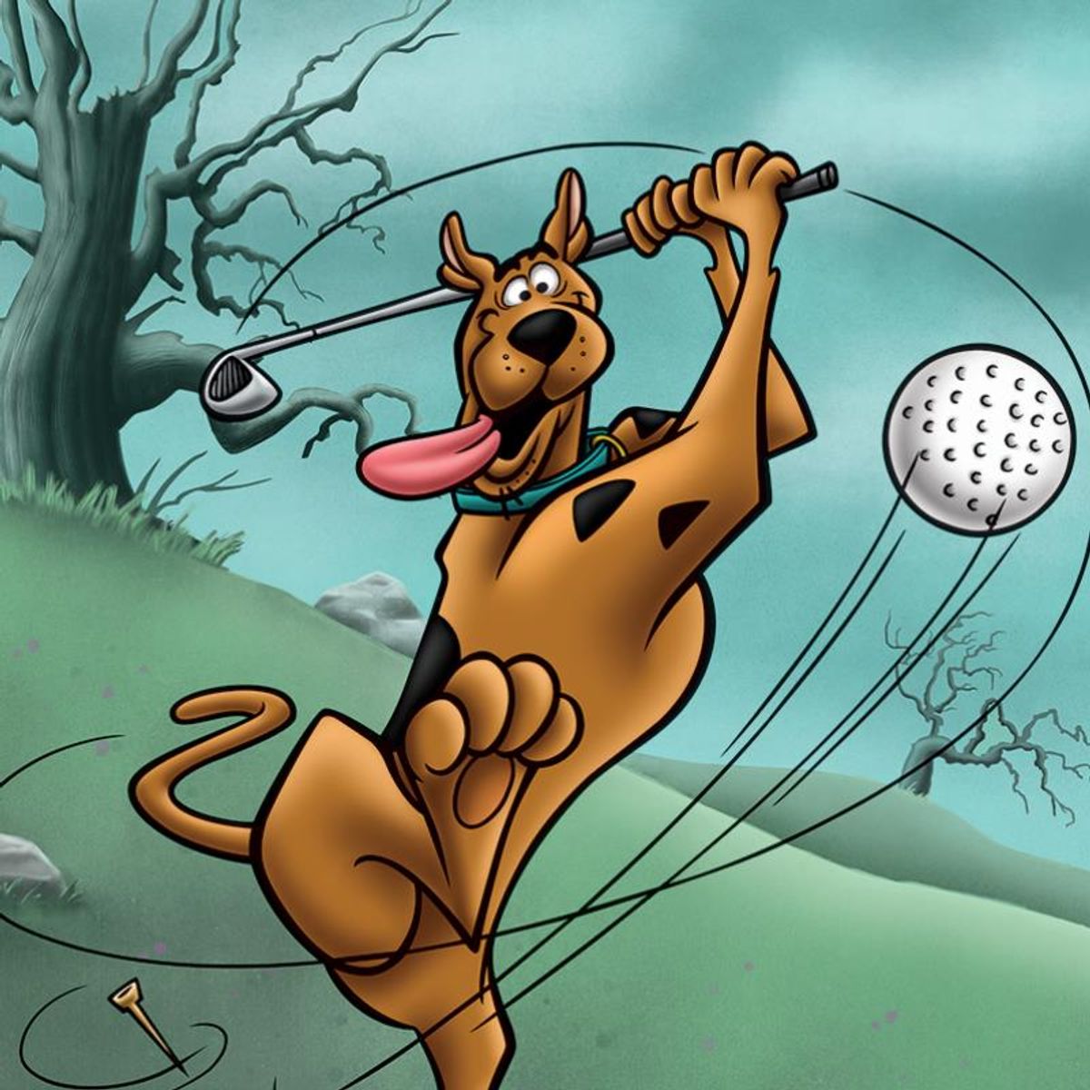 Scooby-Doo, "Scooby Golf" Numbered Limited Edition with Certificate of Authenticity.