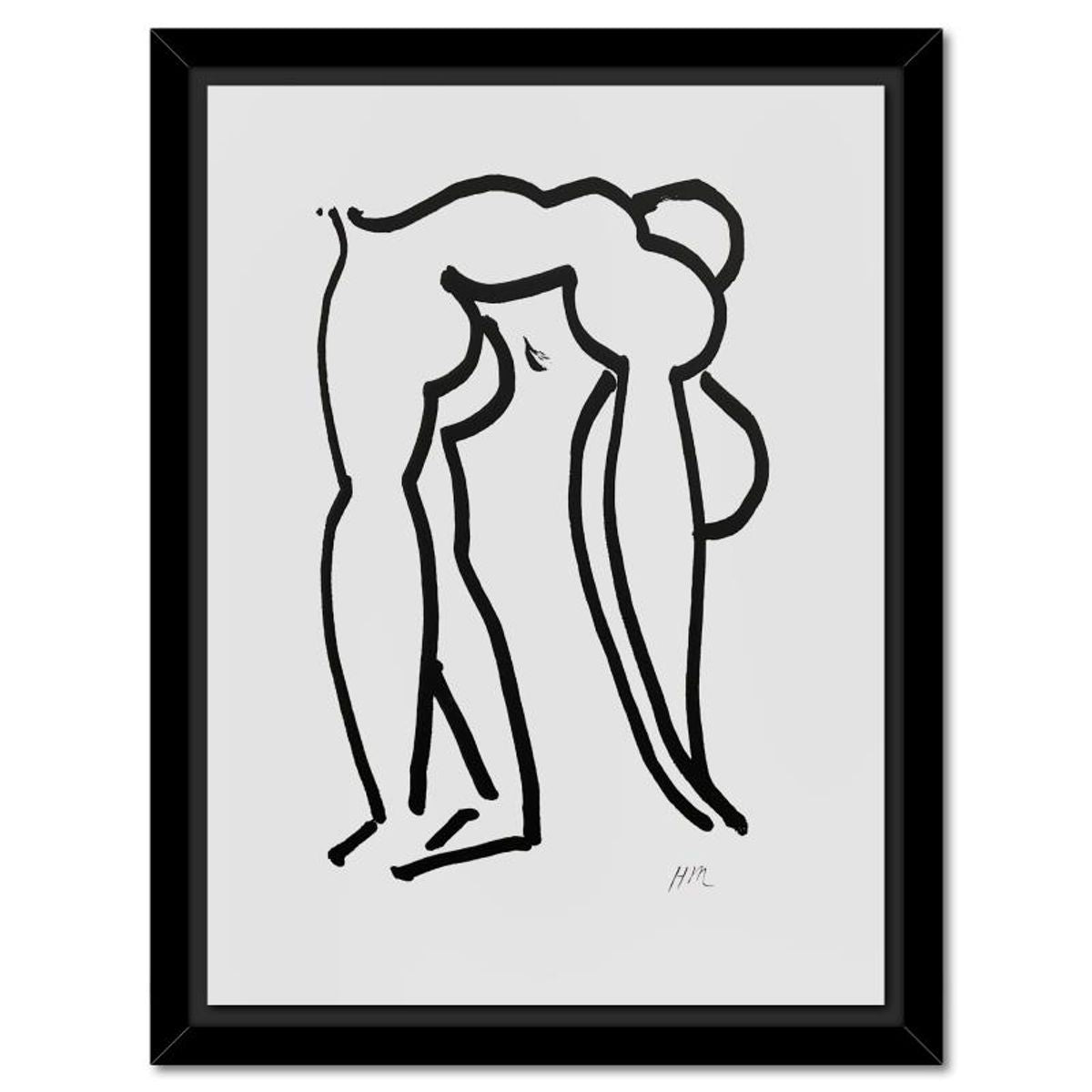 Henri Matisse 1869-1954 (After), "L'Acrobate" Framed Limited Edition Lithograph with Certificate of Authenticity.