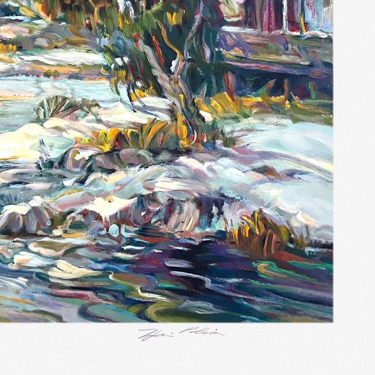 Henri Plisson (1933-2006), "The Thaw" Limited Edition Printer's Proof Serigraph, Numbered and Hand Signed with Letter of Authenticity
