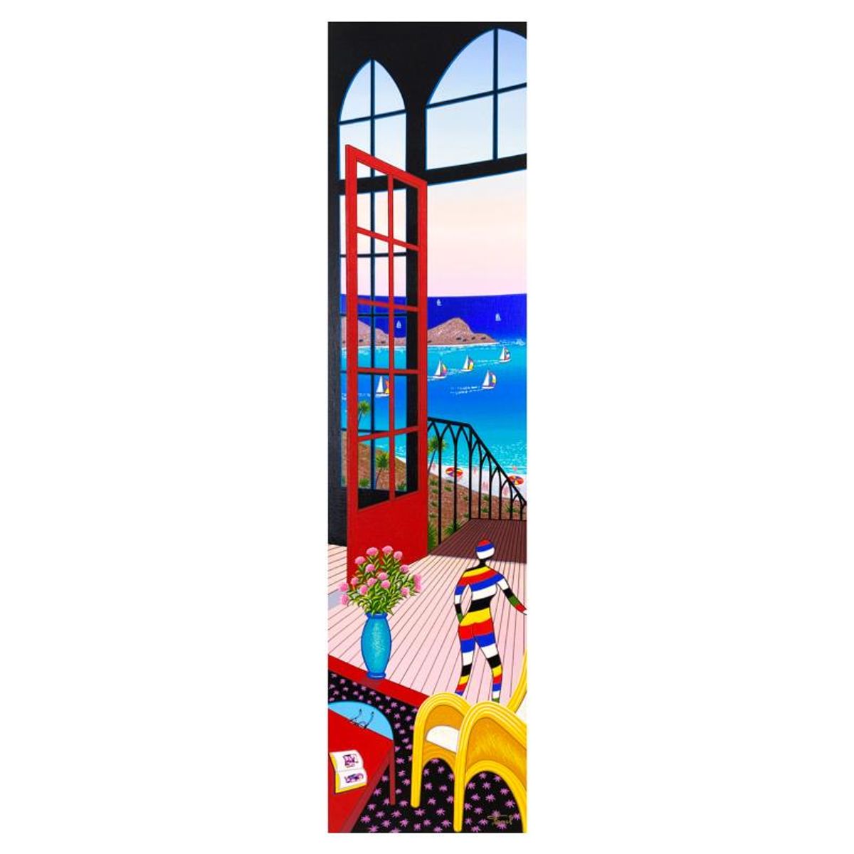 Fanch Ledan, "Slice of Life" Limited Edition Serigraph on Canvas, AP Numbered Inverso and Hand Signed with Letter of Authenticity