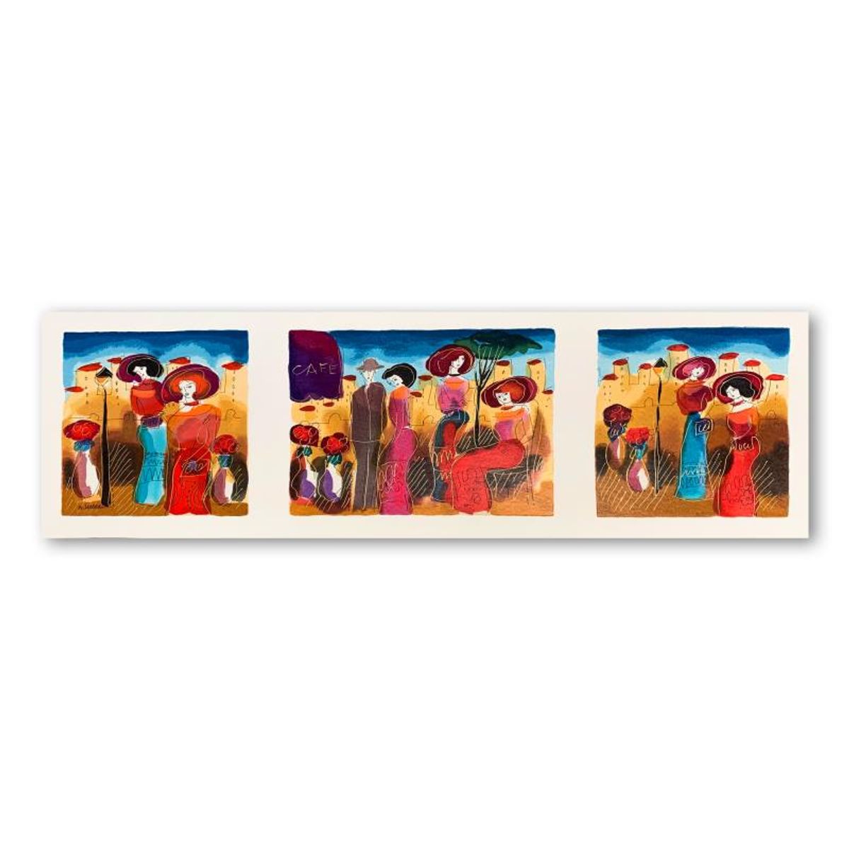 Moshe Leider, Hand Signed Limited Edition Serigraph on Paper with Letter of Authenticity.