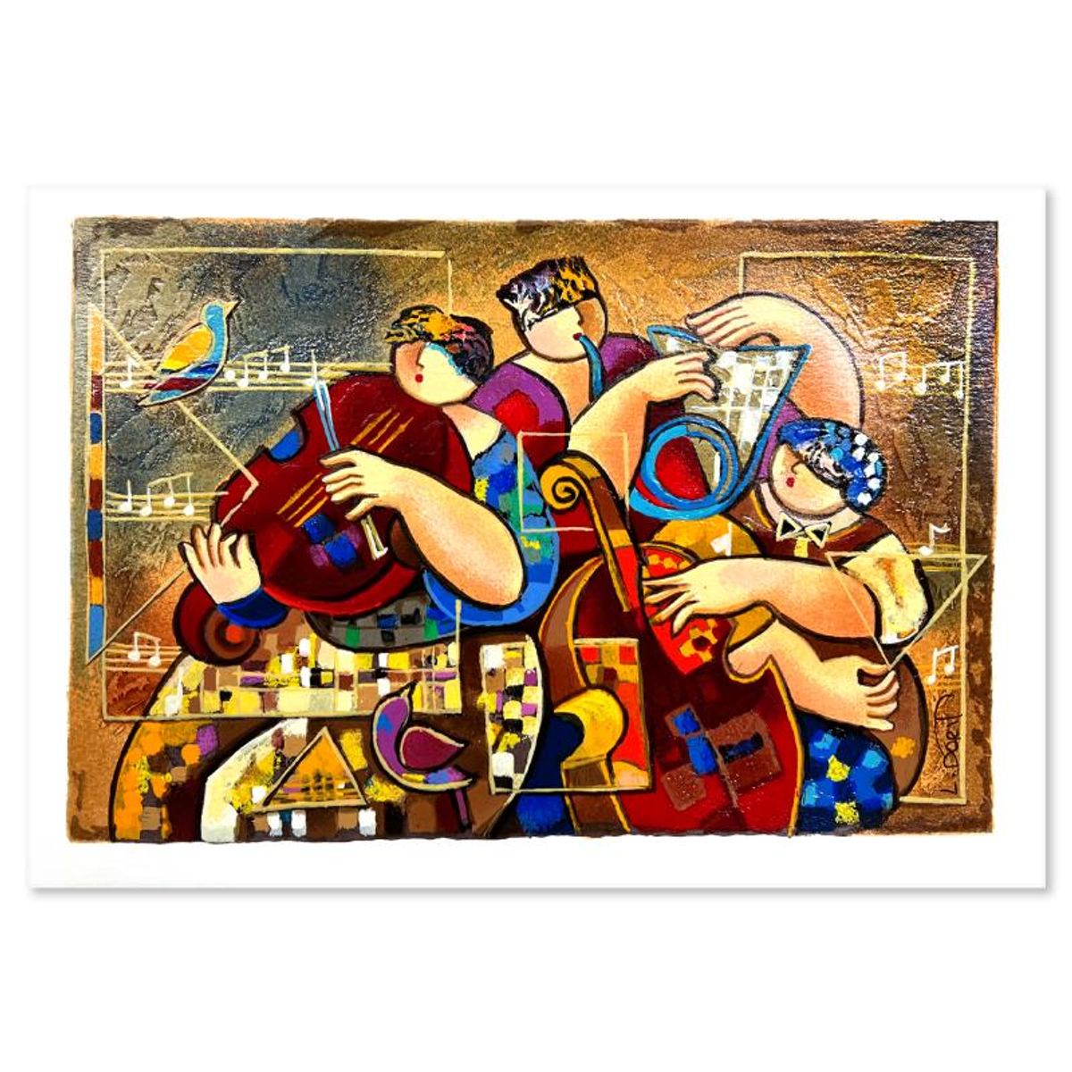 Dorit Levi, "Salsa Fun" Limited Edition Serigraph, Hand Signed and Numbered with Letter of Authenticity.