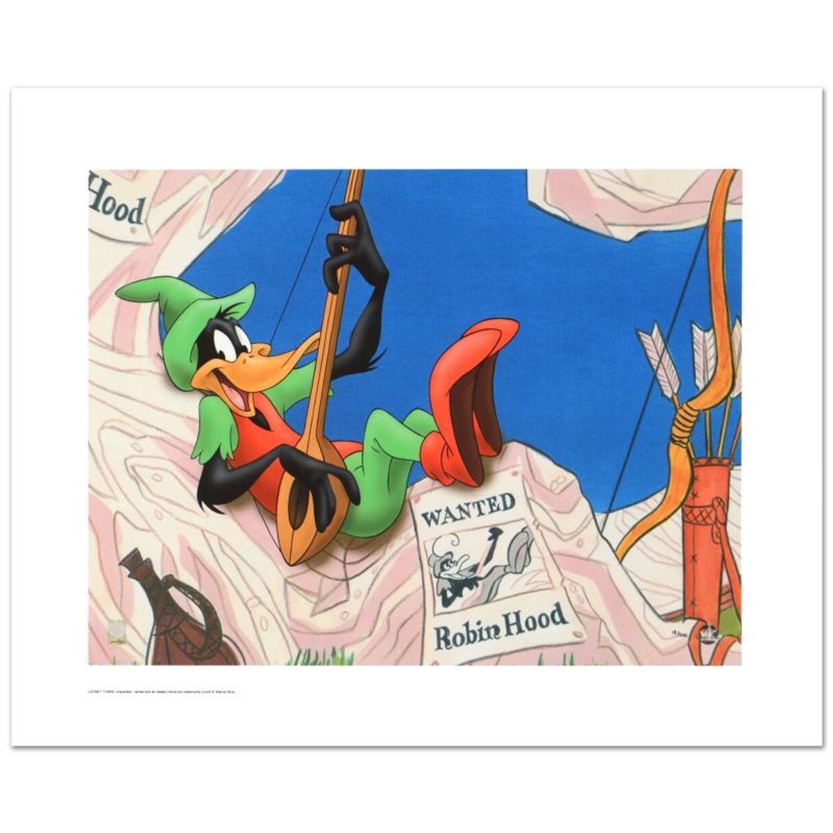 Robin Hood Daffy Limited Edition Giclee from Warner Bros., Numbered with Hologram Seal and Certificate of Authenticity.