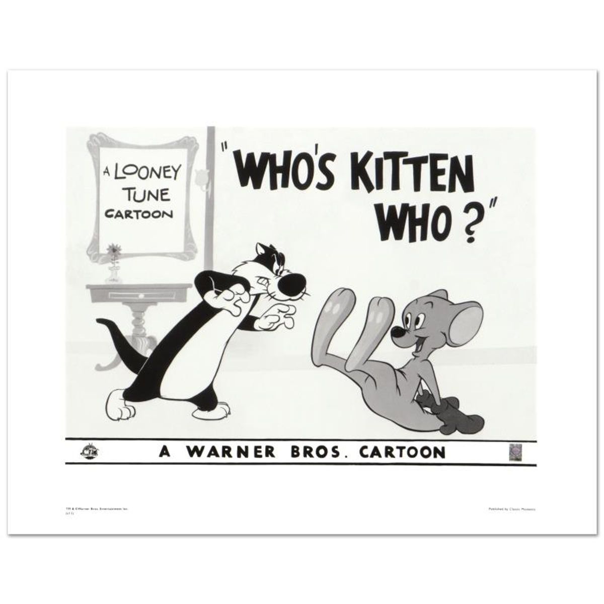Looney Tunes, "Who's Kitten Who?" Numbered Limited Edition with Certificate of Authenticity.