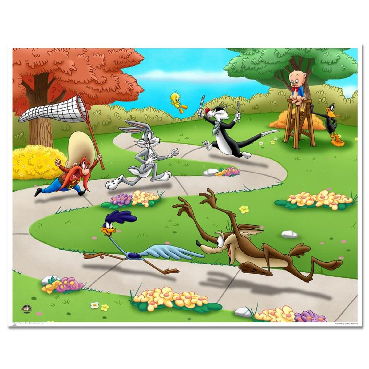 Looney Tunes, "Looney Tunes Picnic" Numbered Limited Edition with Certificate of Authenticity.
