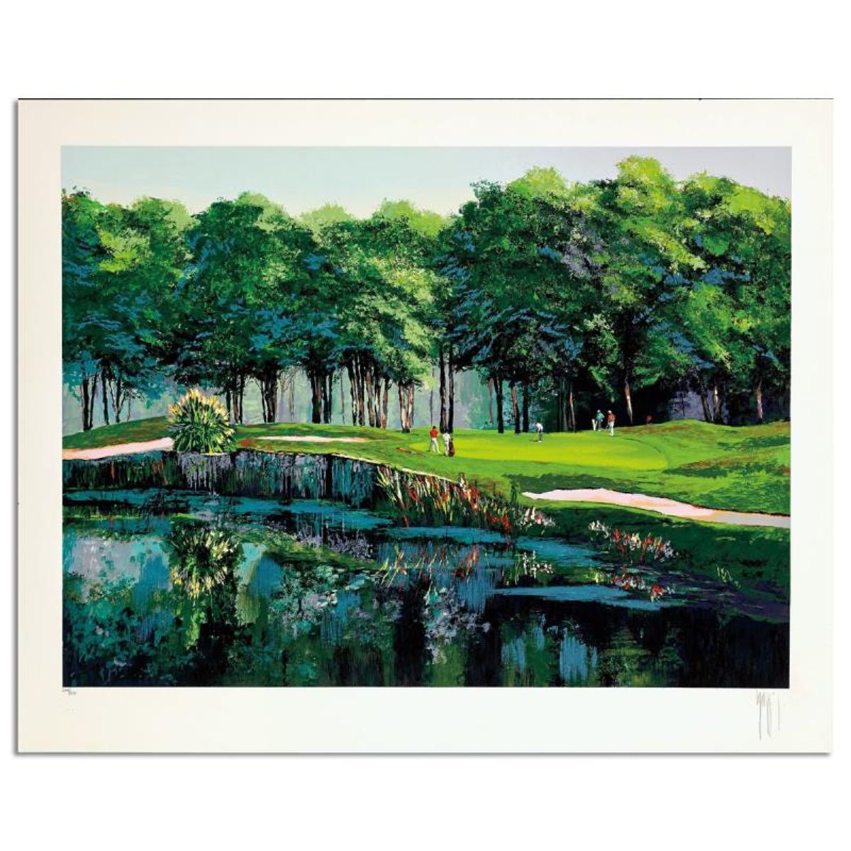 Mark King (1931-2014), "Harbor Town" Hand Signed Limited Edition Serigraph with Letter of Authenticity.