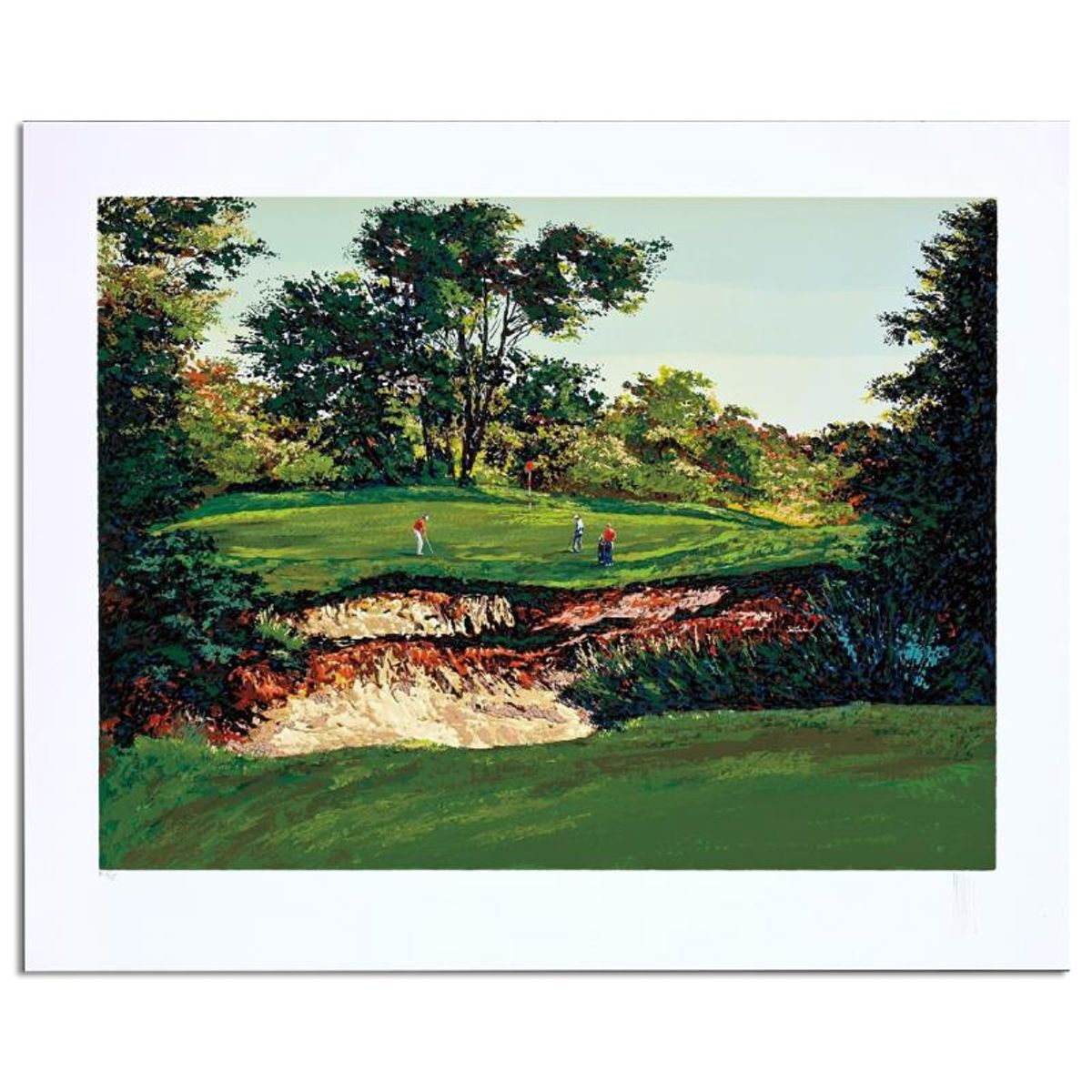 Mark King (1931-2014), "Merion #16" Hand Signed Limited Edition Serigraph with Letter of Authenticity.