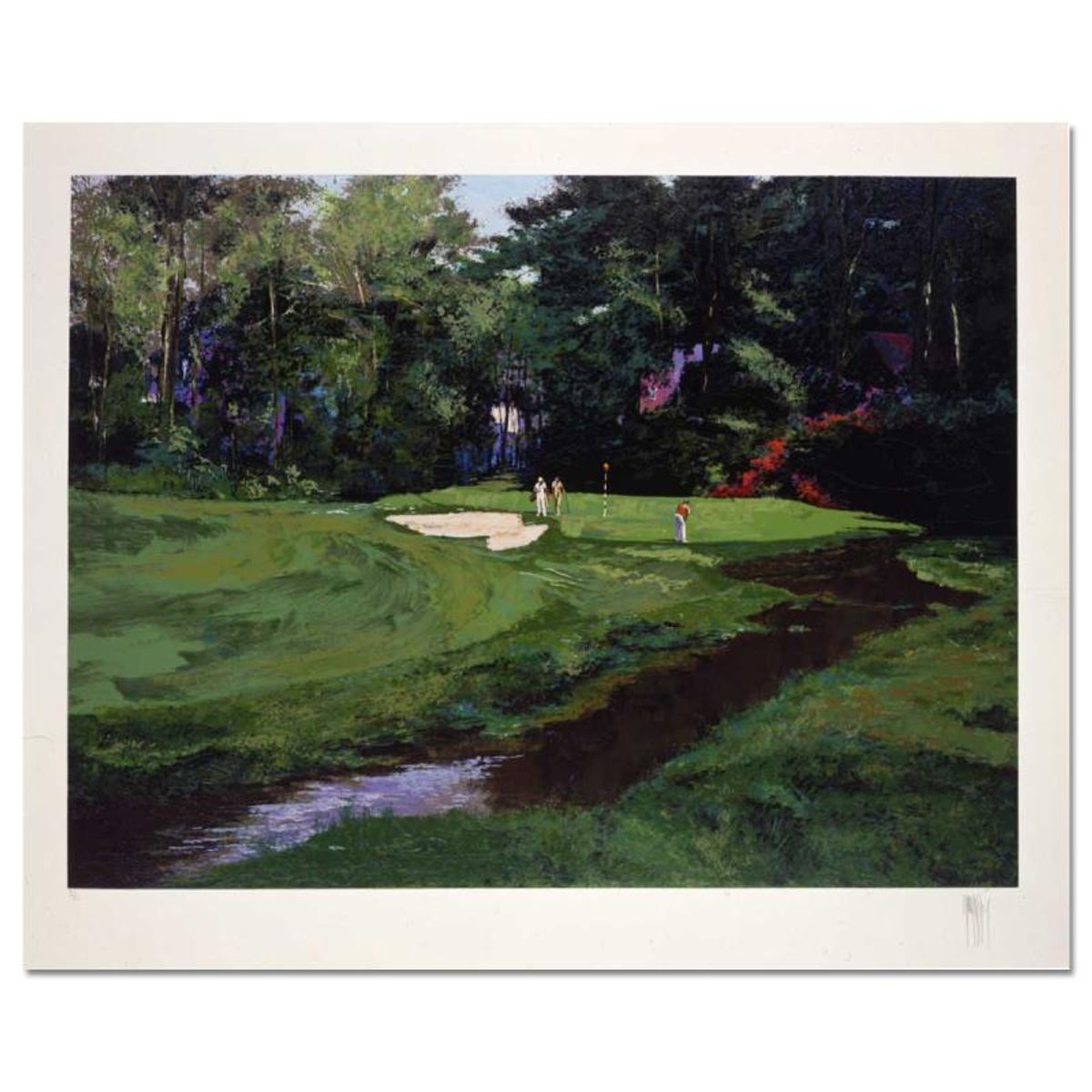 Mark King (1931-2014), "Merion #11" Hand Signed Limited Edition Serigraph with Letter of Authenticity.