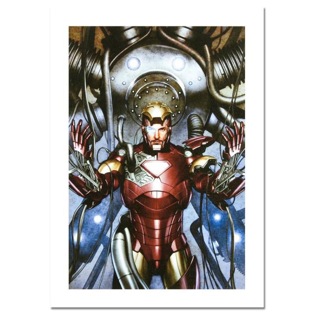 Marvel Comics, "Iron Man: Director of S.H.I.E.L.D. #31" Numbered Limited Edition Canvas by Adi Granov with Certificate of Authenticity.