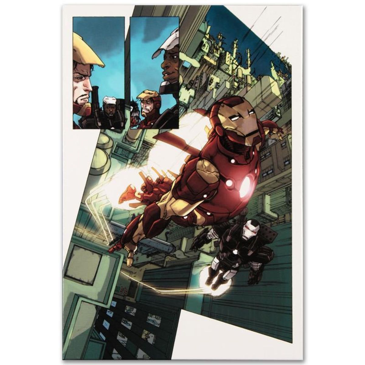 Marvel Comics, "Iron Man 2.0 #1" Numbered Limited Edition Giclee on Canvas by Barry Kitson with COA.