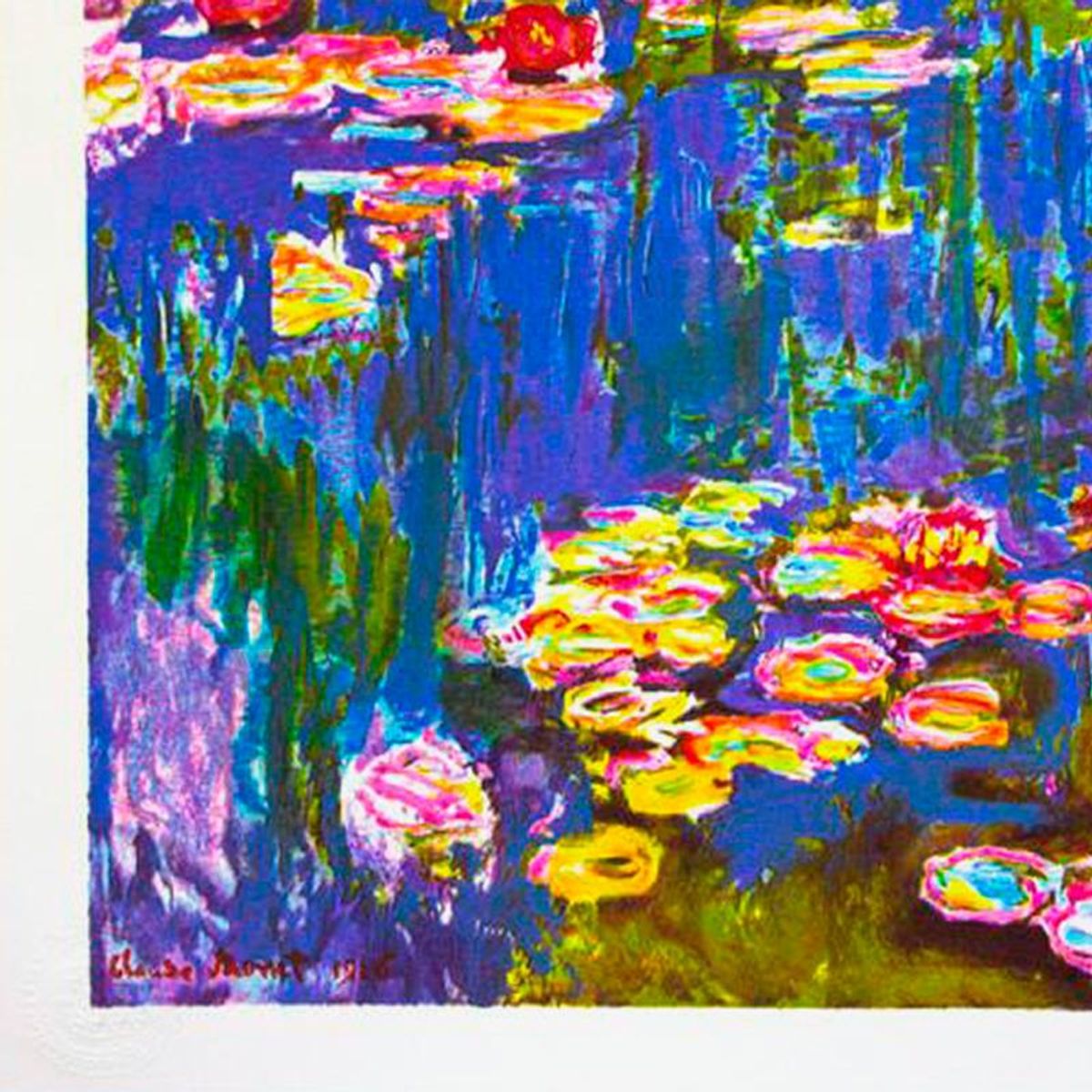 Claude Monet (1840-1926), "Mympheas" Framed Limited Edition Lithograph with Letter of Authenticity.