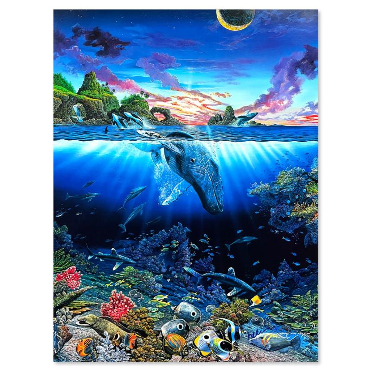 Robert Lyn Nelson, "Three Worlds" Hand Signed Poster