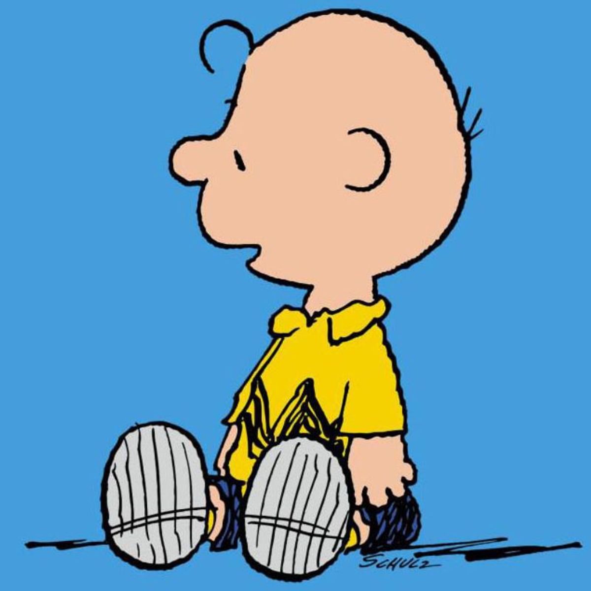 Peanuts, "Charlie Brown: Blue" Hand Numbered Canvas (40"x44") Limited Edition Fine Art Print with Certificate of Authenticity.