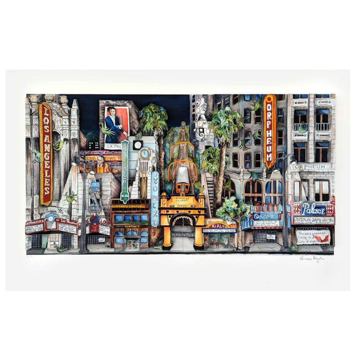 Linnea Pergola, "After the Santa Anas" 3D Limited Edition, Hand Signed with Letter of Authenticity.