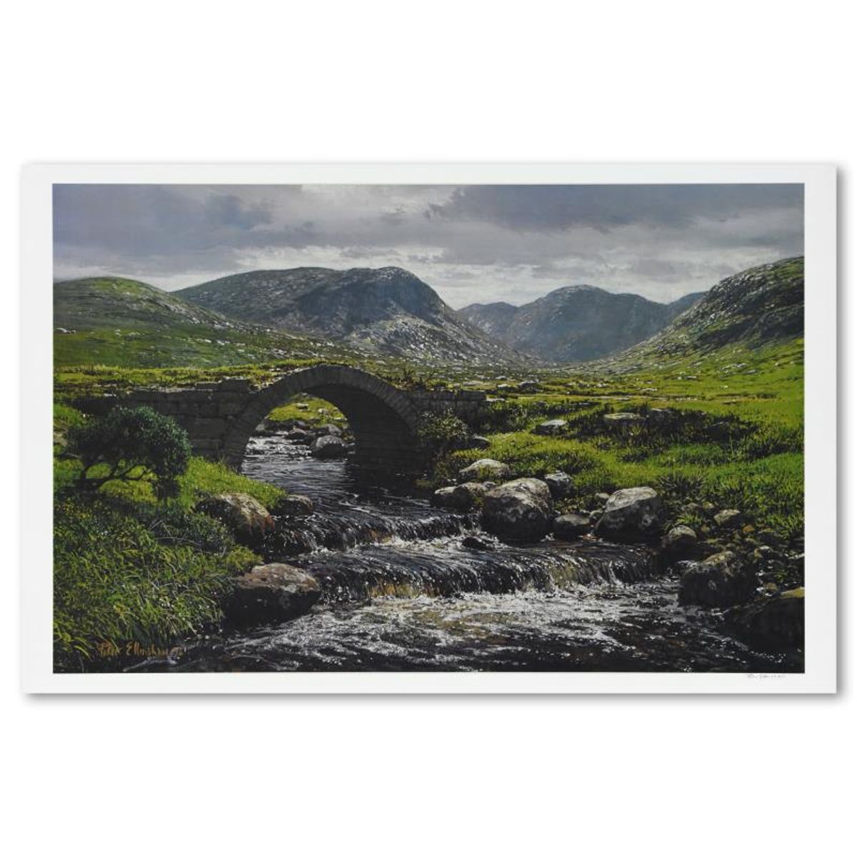 Peter Ellenshaw (1913-2007), "Poison Bridge - Donegal" Limited Edition Lithograph, Numbered and Hand Signed with Letter of Authenticity.