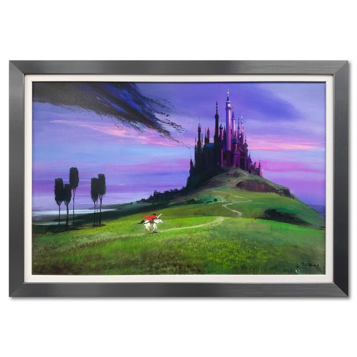 Peter Ellenshaw (1913-2007), "Aurora's Rescue" Framed Limited Edition Proof on Canvas from Disney Fine Art, Numbered and Hand Signed with Letter of Authenticity.
