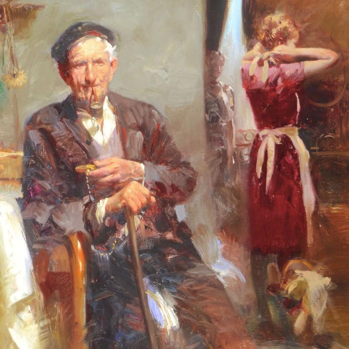 Pino (1939-2010), "Fleeting Moments" Limited Edition on Canvas, Numbered and Hand Signed with Certificate of Authenticity.