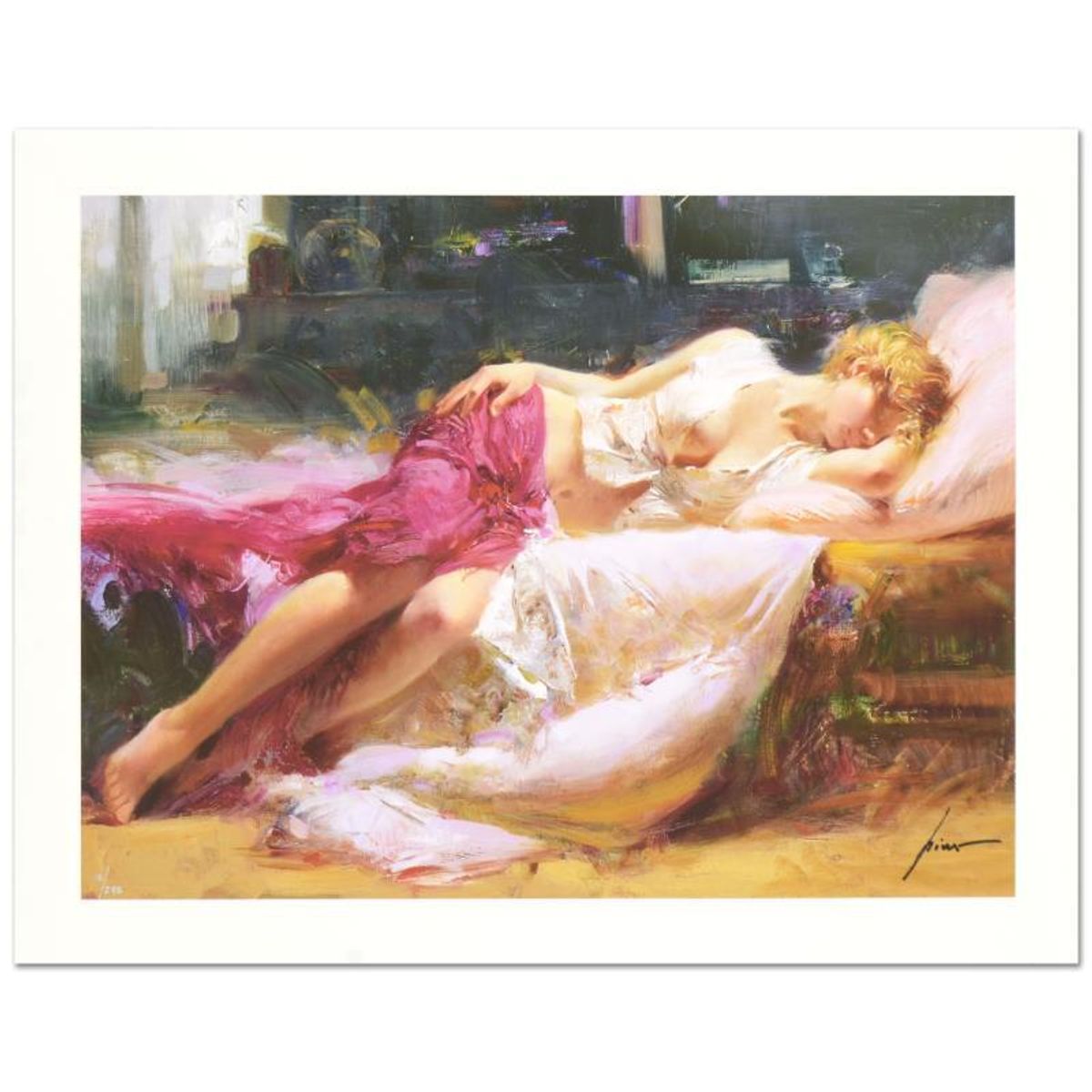 Pino (1939-2010), "Dreaming in Color" Hand Signed Limited Edition with Certificate of Authenticity.