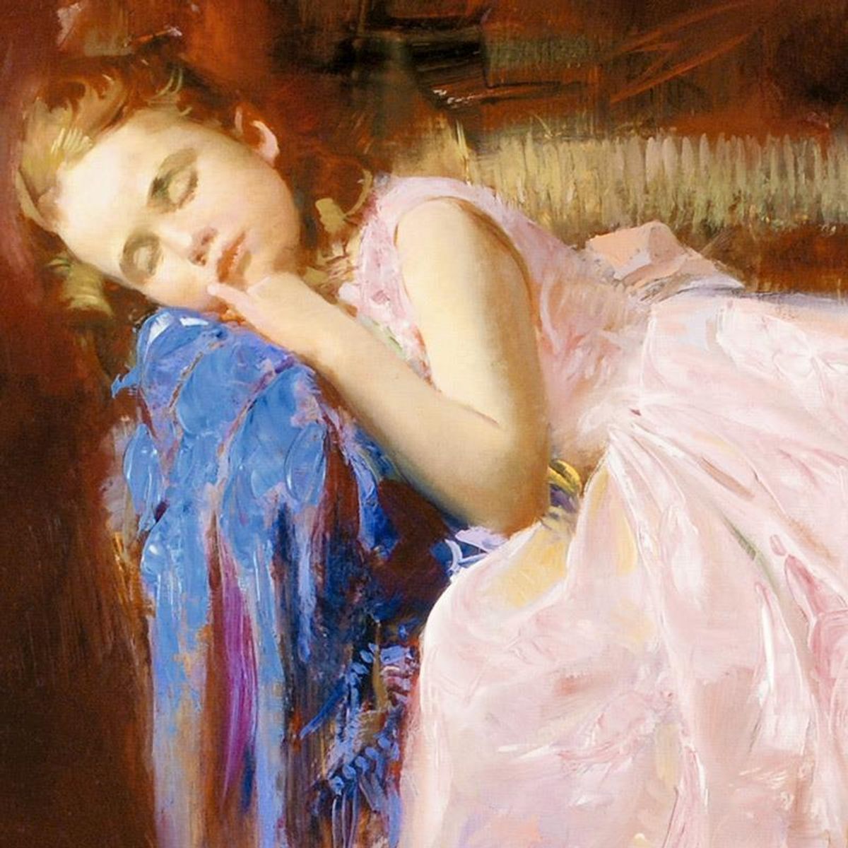 Pino (1939-2010), "Party Dreams" Limited Edition on Canvas, Numbered and Hand Signed with Certificate of Authenticity.