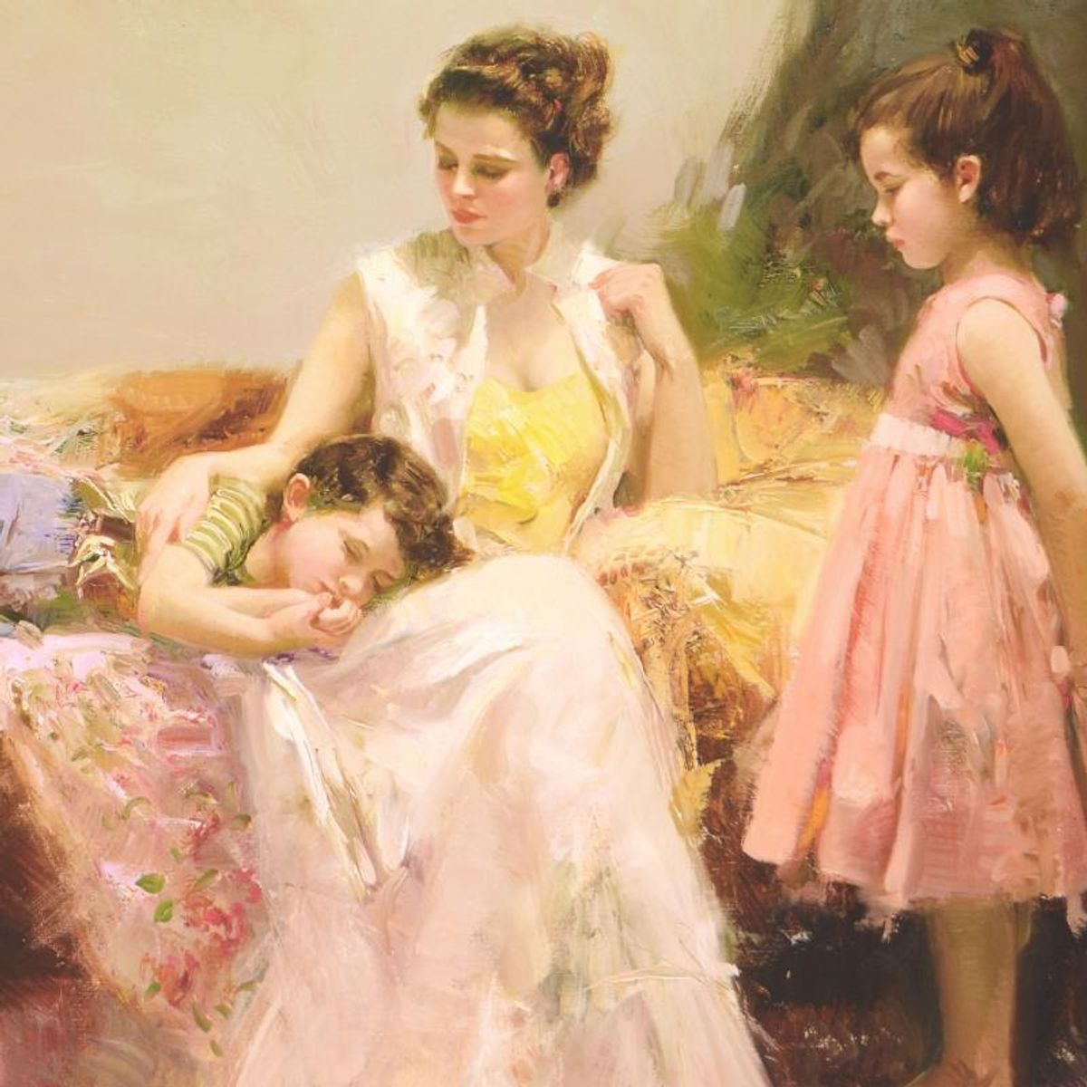 Pino (1939-2010), "A Soft Place In My Heart" Limited Edition Giclee. Numbered and Hand Signed; Certificate of Authenticity.