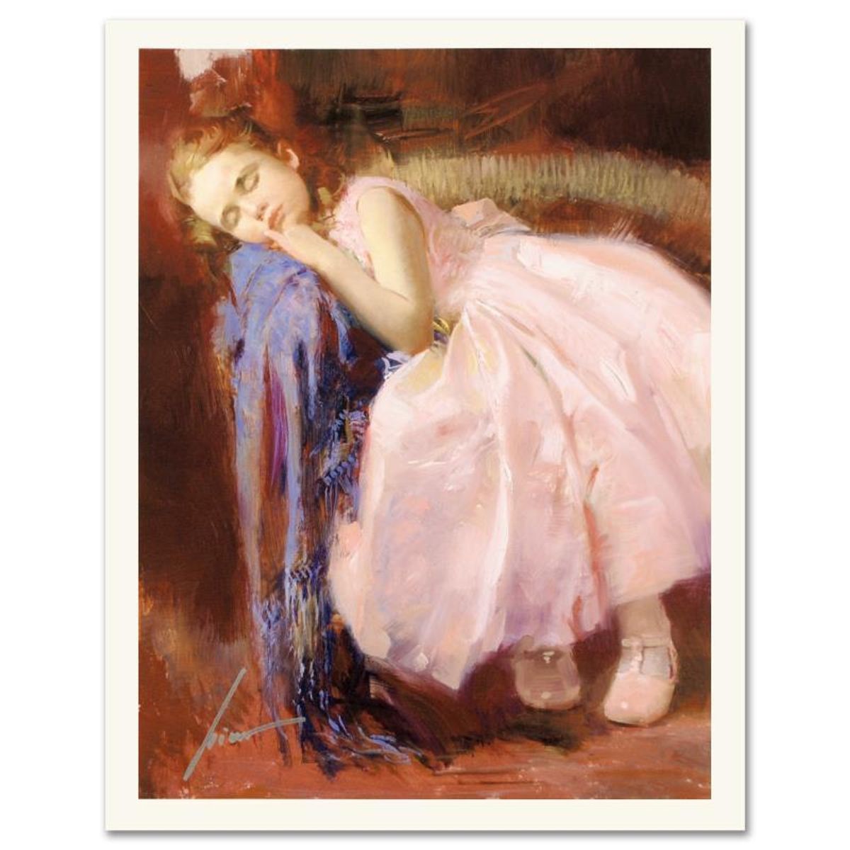 Pino (1939-2010), "Party Dreams" Limited Edition Giclee. Numbered and Hand Signed; Certificate of Authenticity.