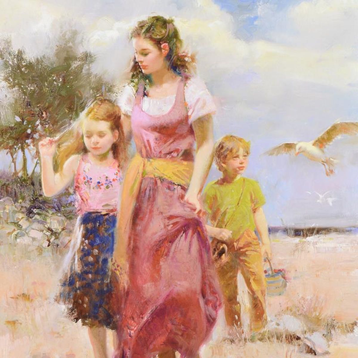 Pino (1939-2010) "Sea Spray" Limited Edition Giclee. Numbered and Hand Signed; Certificate of Authenticity.