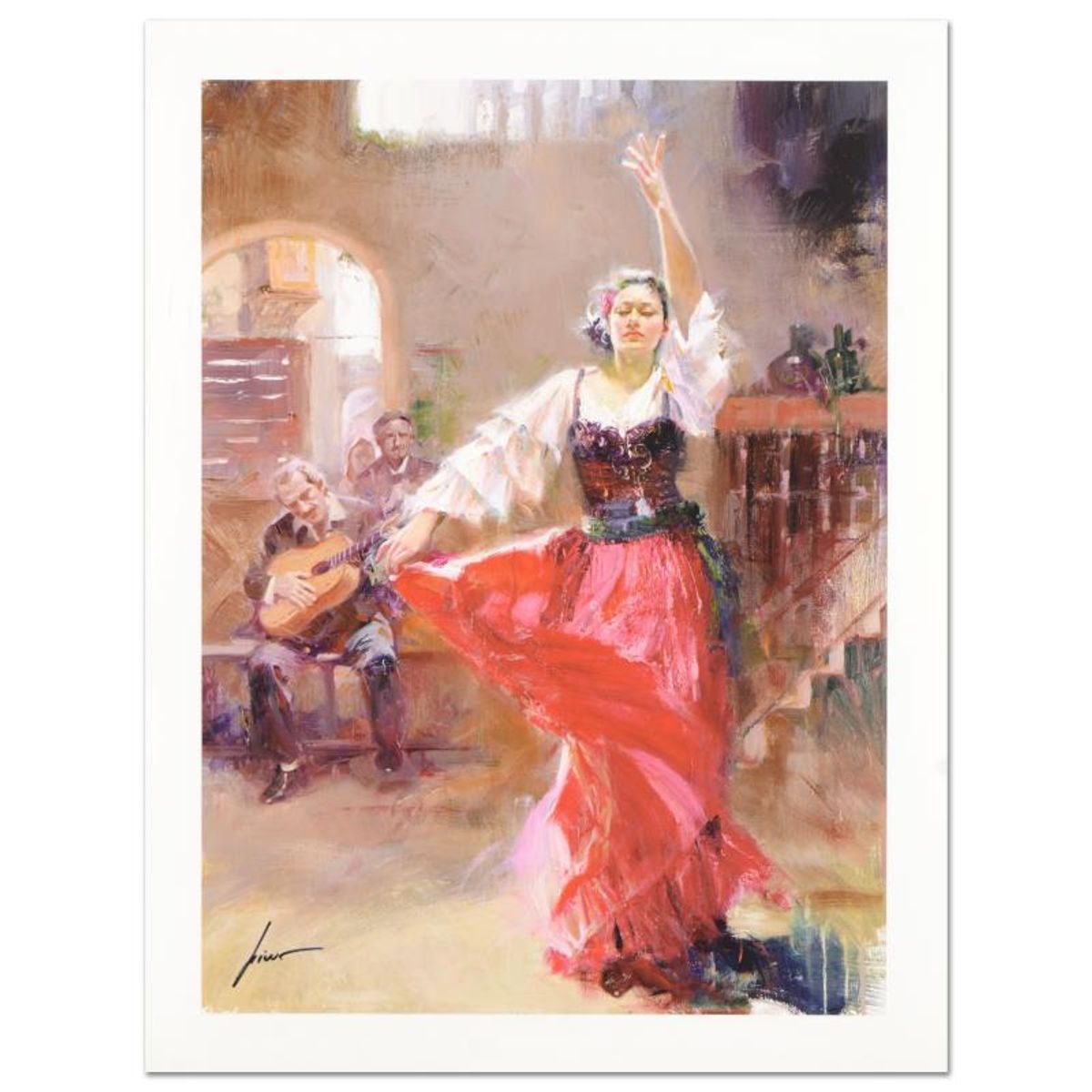 Pino (1939-2010) "The Main Attraction" Limited Edition Giclee. Numbered and Hand Signed; Certificate of Authenticity.