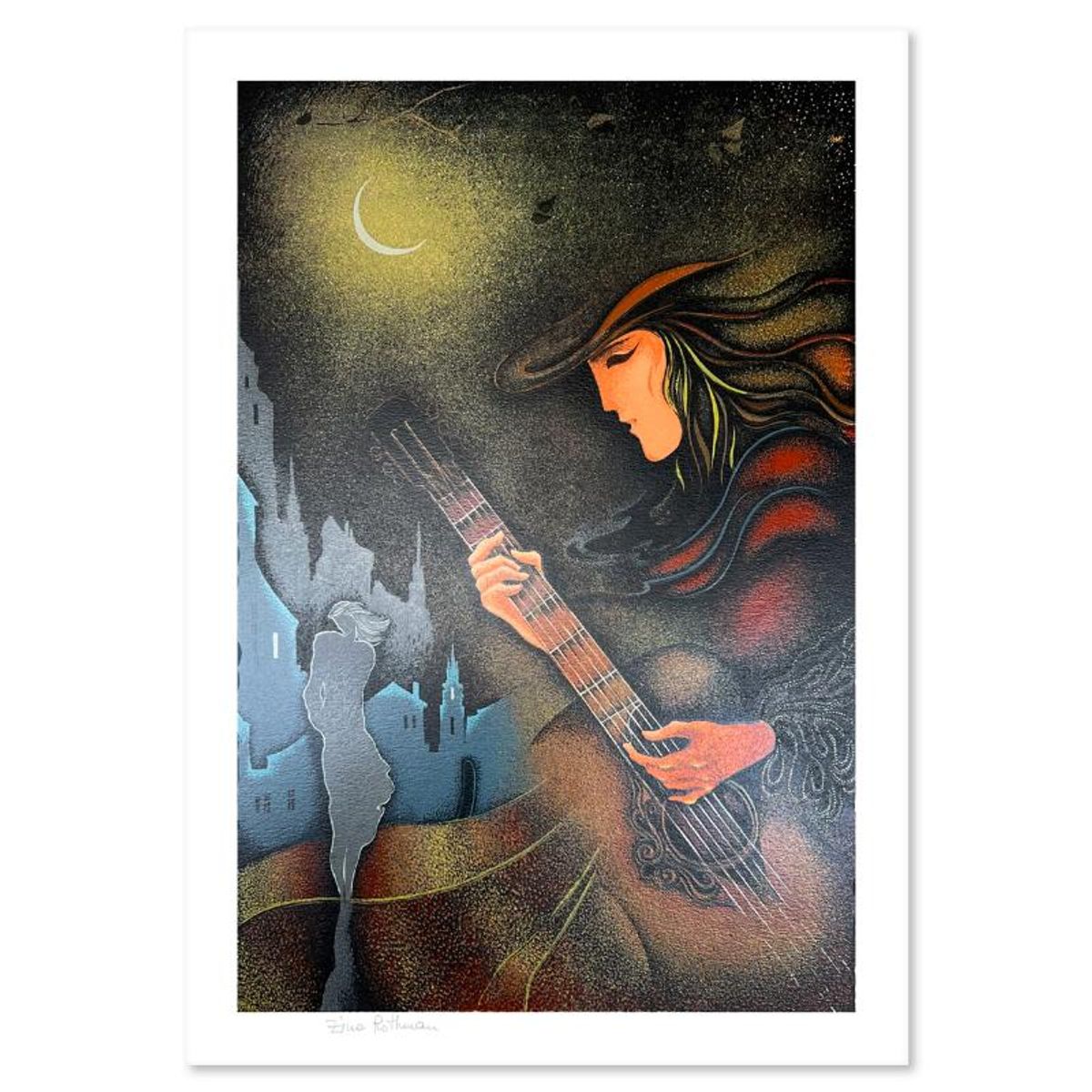Zina Roitman, Limited Edition Serigraph, Hand Signed and Numbered, Letter of Authenticity.