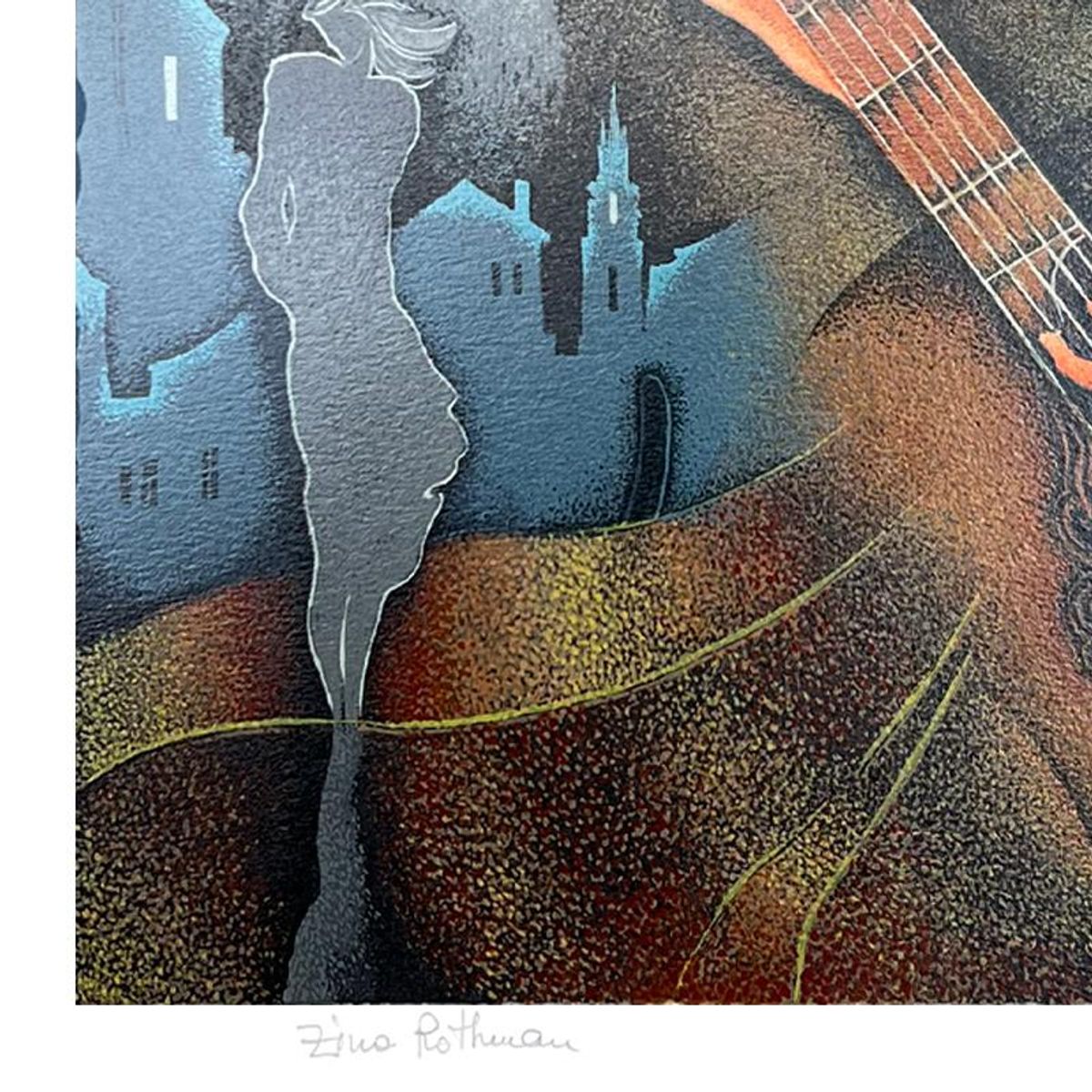 Zina Roitman, Limited Edition Serigraph, Hand Signed and Numbered, Letter of Authenticity.