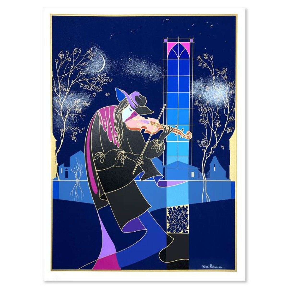 Zina Roitman, Limited Edition Serigraph, Hand Signed and Numbered, Letter of Authenticity.