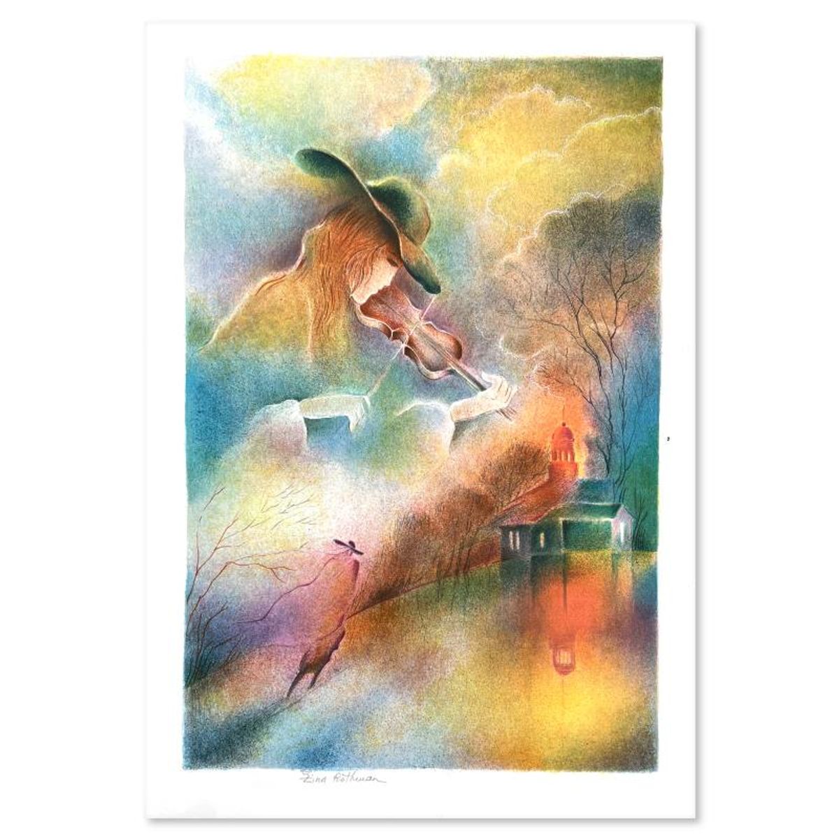 Zina Roitman, Limited Edition Serigraph, Hand Signed and Numbered, Letter of Authenticity.