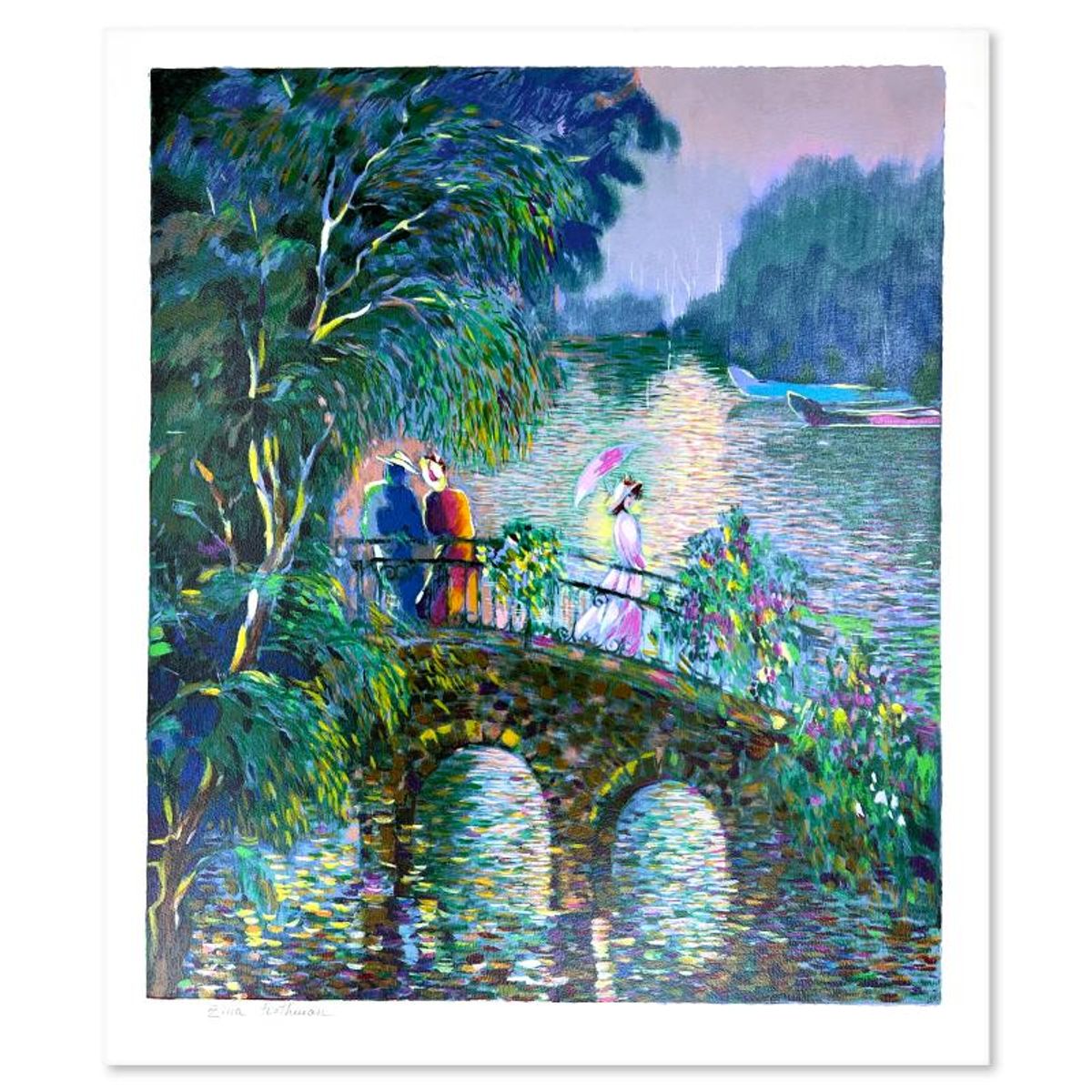 Zina Roitman, Limited Edition Serigraph, Hand Signed and Numbered, Letter of Authenticity.