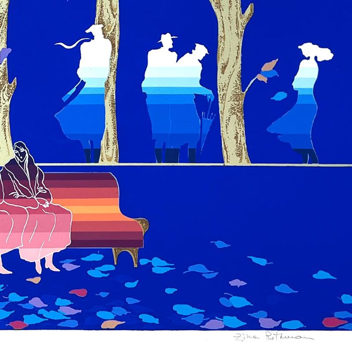Zina Roitman, Limited Edition Serigraph, Hand Signed and Numbered, Letter of Authenticity.