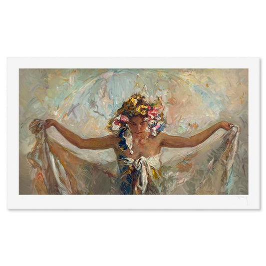 Royo, "Prima Luce" Limited Edition Printer's Printer's Proof Serigraph (25" x 45"), Numbered and Hand Signed with Letter of Authenticity.