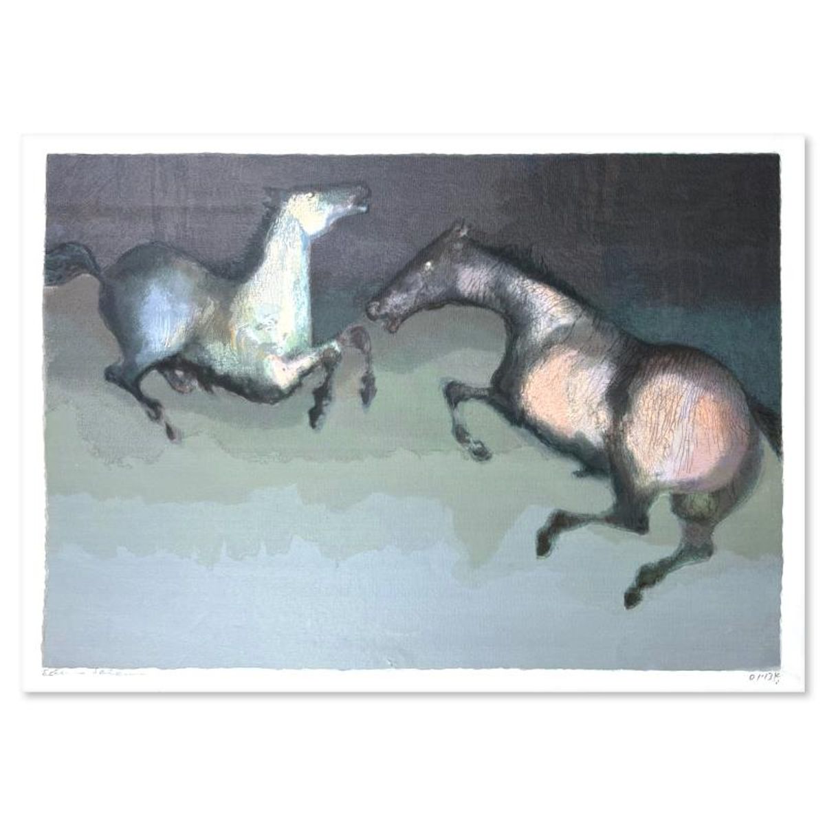 Edwin Salomon (1935-2014), "Wild Horses" Limited Edition Serigraph, Hand Signed and Numbered; Letter of Authenticity.