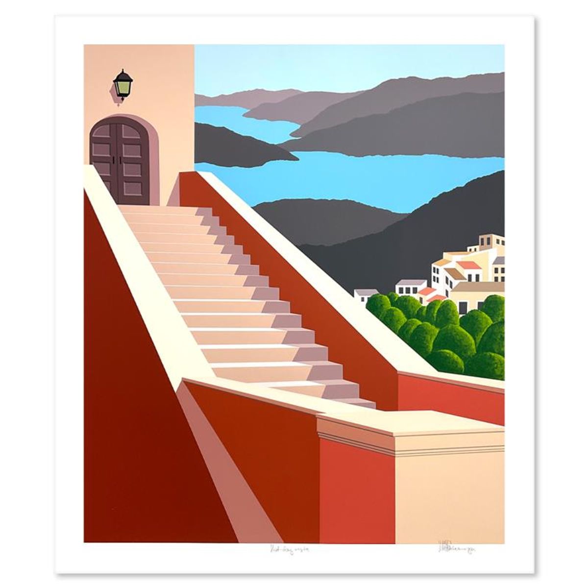 William Schlesinger (1915-2011), "Mid-Day Vista" Limited Edition Serigraph, Numbered and Hand Signed with Letter of Authenticity