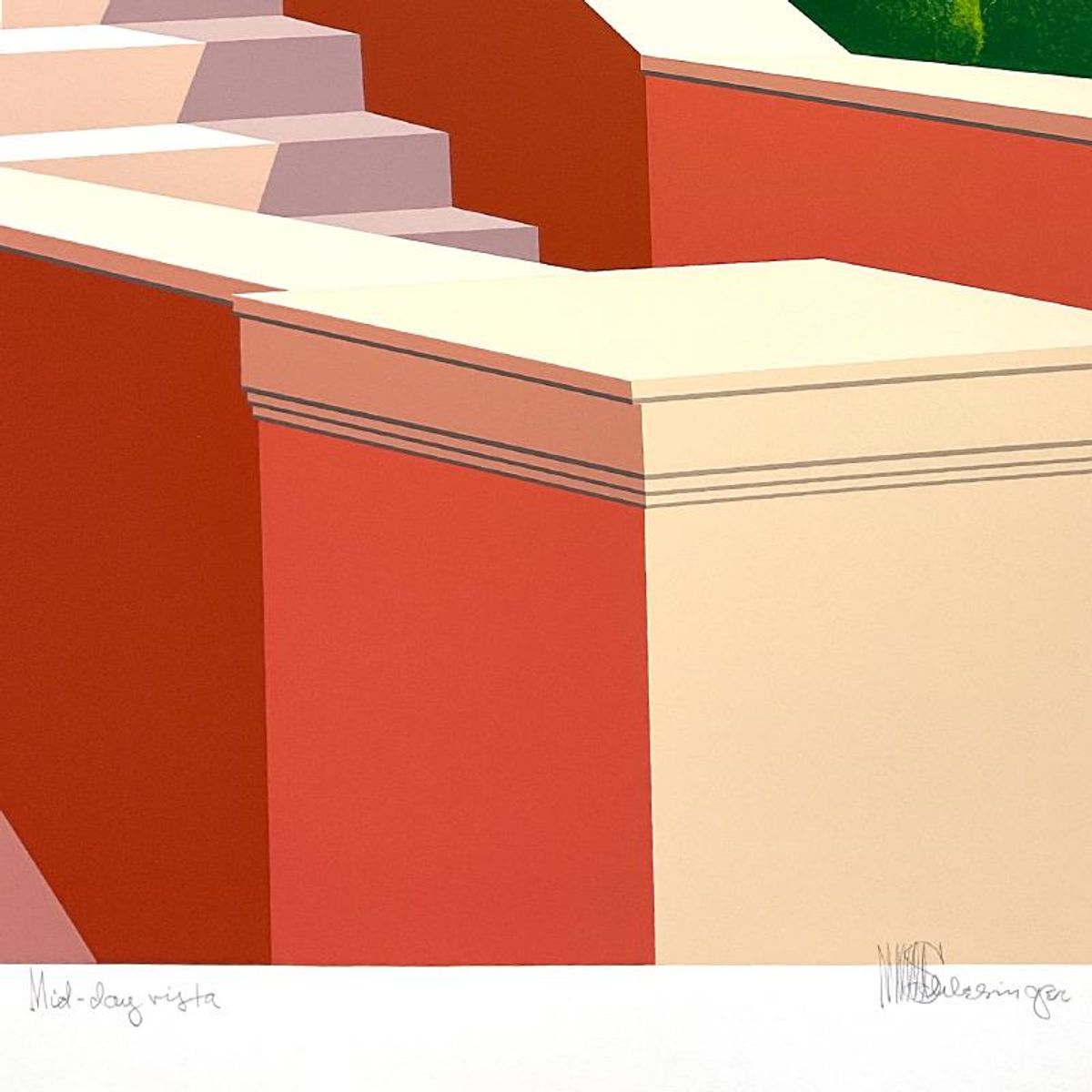 William Schlesinger (1915-2011), "Mid-Day Vista" Limited Edition Serigraph, Numbered and Hand Signed with Letter of Authenticity